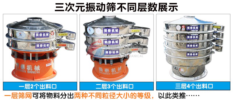 鐵粉振動篩不同層數選擇